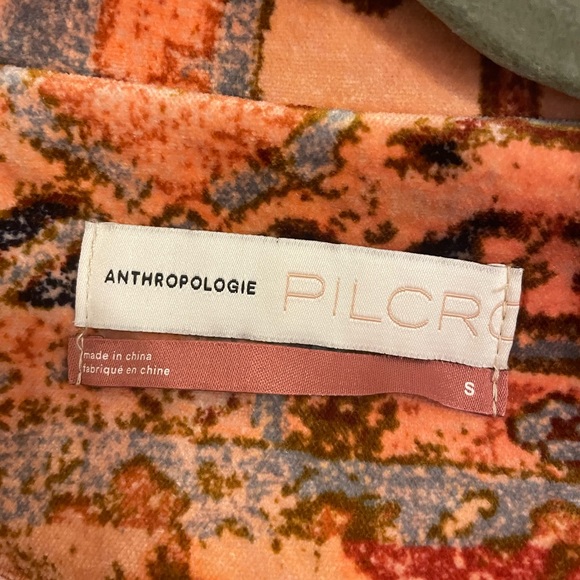 Anthropologie Tapestry Cropped Velvet Moto Jacket - Picture 10 of 12